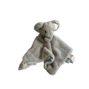 Kelly Toy Elephant Gray Tags Blue Polka Baby Lovey Security Blanket Kids Plush